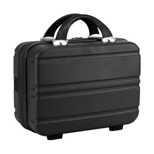 Maleta De Viaje Compacta - Estuche Rígido De 35 Cm, Caja Multiusos Para Guardar Maquillaje | Organizador Ligero De Cabina Con Asa, Elegante Maleta Para Cosméticos, Bolso De Viaje Portátil Para Mujer