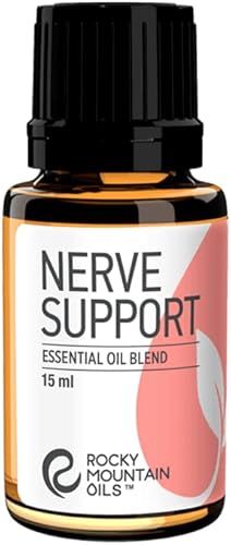 Rocky Mountain Oils Mezcla de aceites esenciales de apoyo nervioso con aceites esenciales 100% puros y naturales, aceites de aromaterapia relajantes