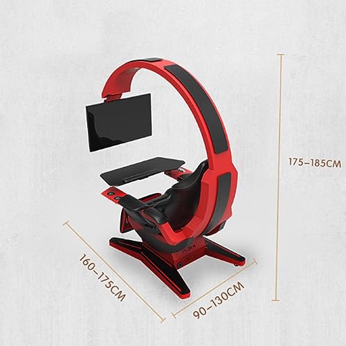 Ergonomic Gaming Chair, Adjustable E-Sports Integrated Cockpit Chair, Heavy Duty Computer Chair, with Footrest and Lumbar Support Massage - Image 3