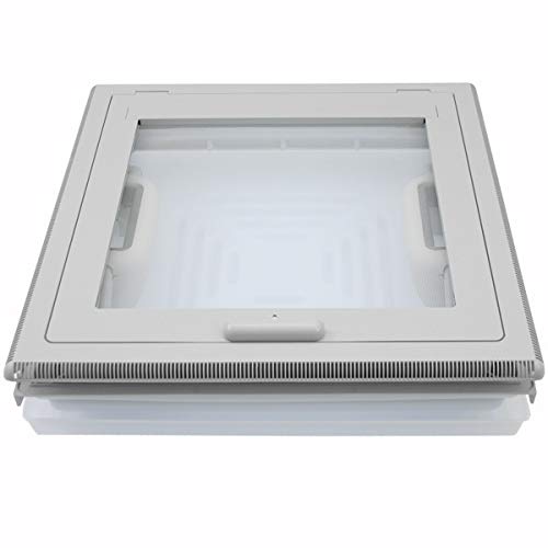 pro-Styling MPK 42 Lanterneau pour toit de caravane ou camping-car 40 x 40 cm gris
