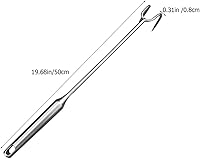 Vista 3 de UPKOCH Gancho ergonómico multifunción para barbacoa de acero inoxidable duradero para voltear y manipular fácilmente el cerdo y el pescado