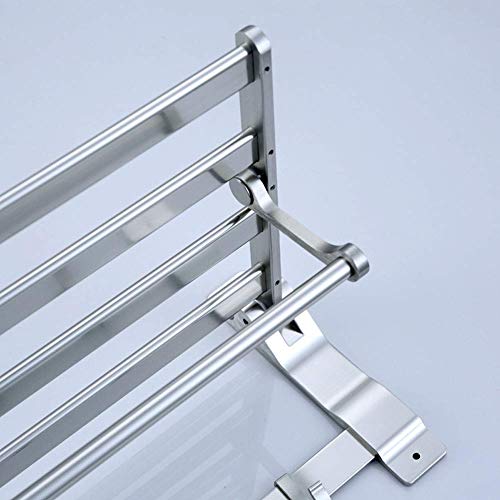 Toallero de pared plegable para ahorrar espacio en baños pequeños 7