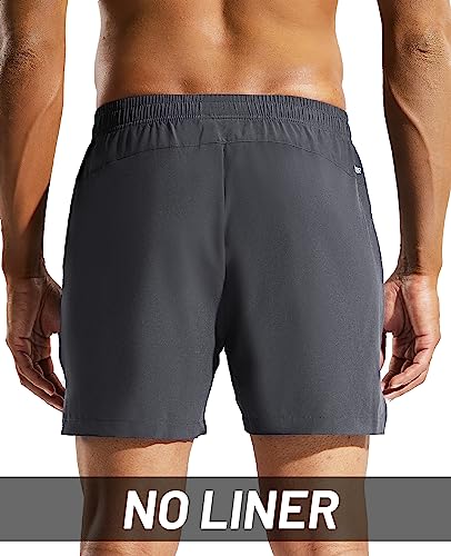 MIER Mens 3 Pack Running Athletic Shorts 5 Inch Quick Dry Lightweight Gym Workout Training Sports Shorts with Pockets3