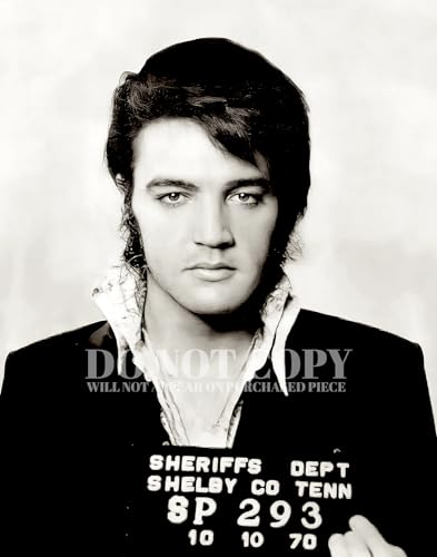 Foto de Elvis Presley de 11x14 pulgadas en el condado de Shelby