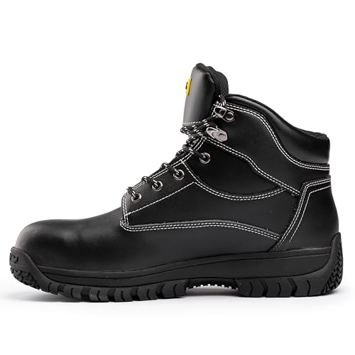 Black Hammer Safety Boots for Men - Durable Work Boots, Perfect for Construction and Industrial Use Max - Image 5