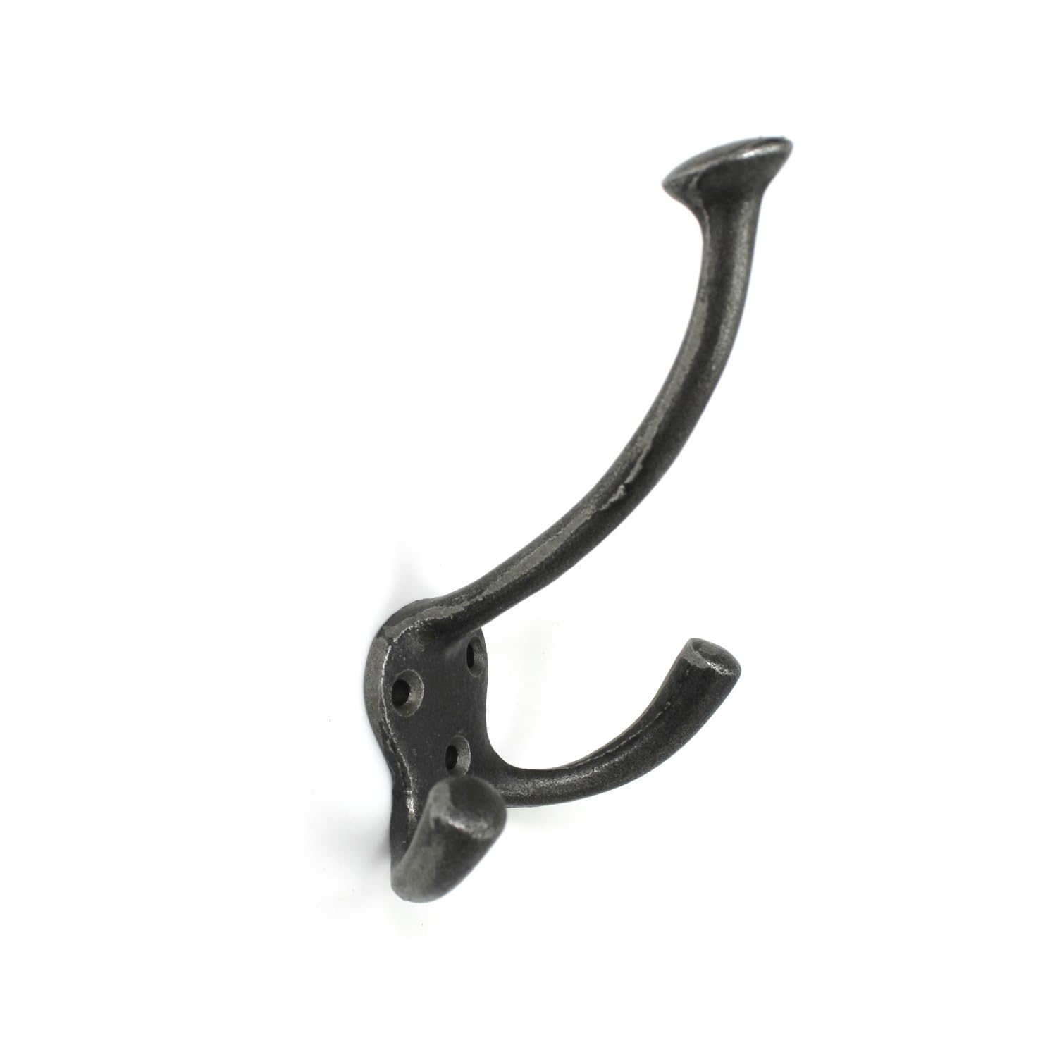 Oakcrafts - Antique Cast Iron Flat Top Triple Hook - 125mm