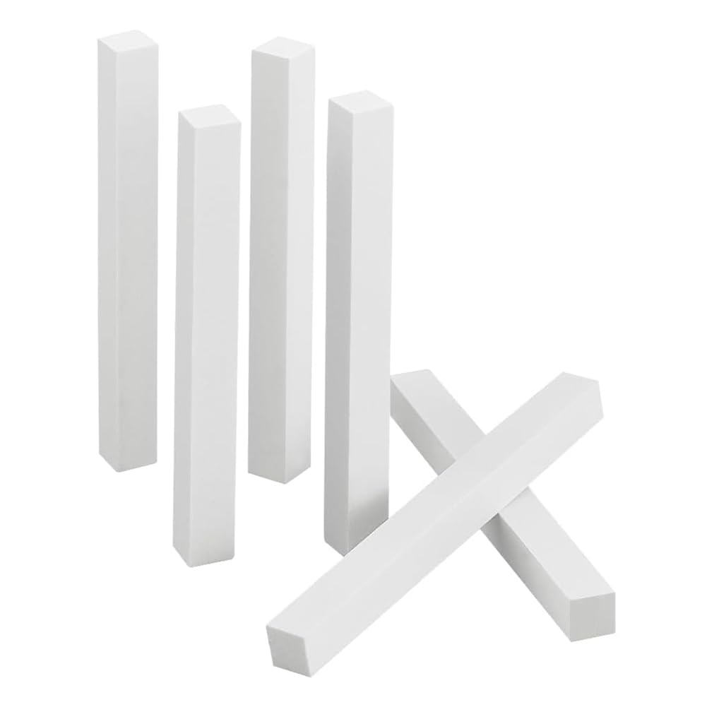 Sefdrert 6Pcs White Corundum Grinding Whet Stone Pottery Tools 10Cm Sculpture Scraper Clay Extruder Tool for Clay Art Craft DIY