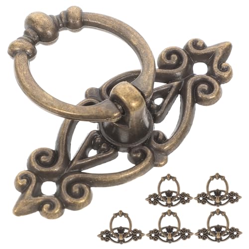 COSMEVIVI ヴィンテージ ドレッサー ノブ セット 6個 アンティーク 小型キャビネット ノブ ワードローブ プルノブ 引き出し 取っ手 家具用ハンドル