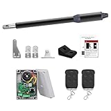 Gyxel C01-L Automatic Gate Opener Kit for Single Swing Gate Up to 14ft Long or 440lb, Electric Gate Opener for Driveway Single Swing Gate with Long-Range Gate Opener Remote, Motor 40W AC Powered