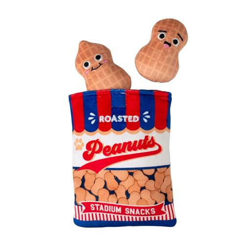 Fringe Studio Plush Dog Toy, Hide & Seek Burrow 3 Pieces Set, NUT-in BUT Fun, Pet Shop Collection (289243)