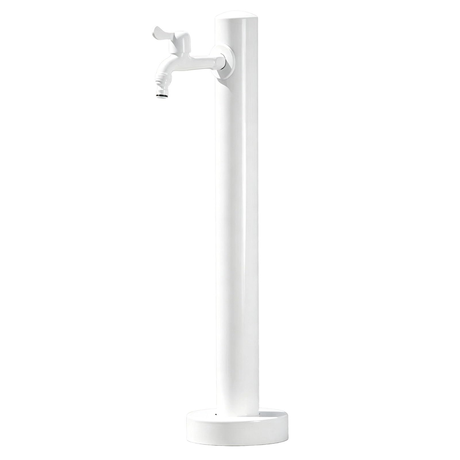 Junvstor White Vertical Garden Water Column With Faucet, 60/95Cm Outdoor Water Spigot With Spray Gun Antifreeze Faucet Water Dispenser Hydrant For Irrigation And Washing(,60Cm/23.6In,Style 1)