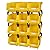 AERCANA Hardware Storage Bins for Garage&tool room(Yellow,pack of 12)
