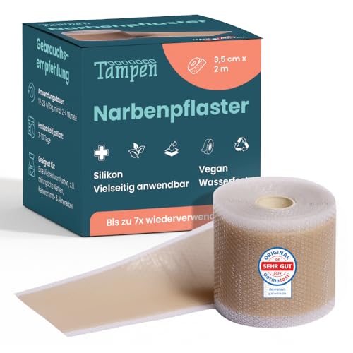 Tampen Narbenpflaster Transparente Silikonpflaster Pflege von Narben 3 5 x 200 cm Lässt Narben Flacher Heller und Weicher wirken