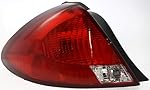 Evan-Fischer Tail Light Lens and Housing Compatible with 2000-2003 Ford Taurus Sedan Driver Side