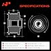 A-Premium Alternator Freewheel Clutch Pulley Compatible with Honda CR-V CRV 2017-2024, Civic 2016-2023, Accord 2018-2024 & Acura Integra 2023-2024, 1.5L, 7 Grooves Clockwise