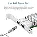 10Gb PCI-E Network Card for Intel X550-T2,Dual RJ45 Ports with Intel X550 AT2 Controller,PCI Express 3.0 X4 LAN Adapter Supports Windows Server/Linux/VMware