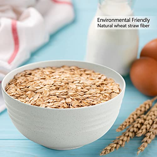 image for Homestockplus [Set of 6] 34 Oz Big Bowls， Soup Bowls BPA-Free Dishwa