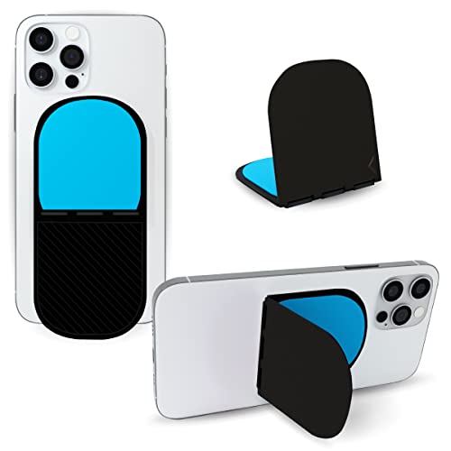 Flipstik New V2 - Foldable Adhesive Phone Mount - Stick Phone to Mirror Window Walls for Hands-Free Viewing Selfies or Videos - Tripod & Kickstand - Featured in Shark Tank - Void (Black)