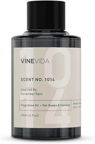 Miniatura 233 de VINEVIDA [4 onzas] Aceite de fragancia de madera de teca de caoba para fabricación de velas y fabricación de jabón, aromas de velas prémium para