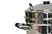 Tabakh 4-Rack Stainless Steel Idli Cooker with Strong Handles, Makes 16 Idlis