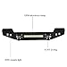VIJAY Front Bumper Fits 2007-2025 Wrangler JK/JKU/JL/JLU and 2020-2025 Gladiator JT with Lights