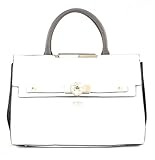 Guess, Damen Handtaschen, Henkeltaschen, Umhängetaschen, Bowling-Bags, Weiss, 34 x 23 x 13 cm (B x H x T)