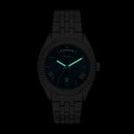 Fossil Men's Campbell Three-Hand Day-Date Stainless Steel Watch (Model: FS6139)