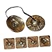 FUTUREORYY Yoga Cymbal Bell Chimes Nepal Cymbals Pure Copper for Mindfulness and Music Practice