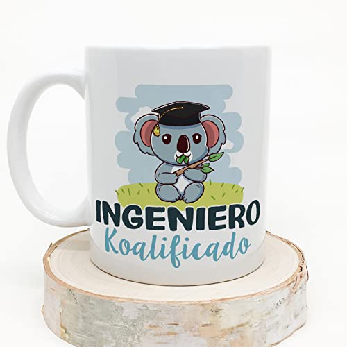 Miniatura 2 de Mugffins Tazas Para Ingeniero Hombre - En Español - Koalificado Koalificada - 11 Oz 330 Ml - Regalo Original Y Divertido