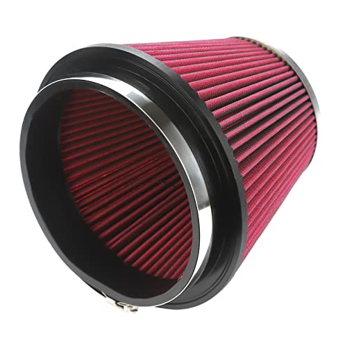 Rf-1048 High Performance Universal Clamp-On Air Intake Filter, Flange Diameter: 6 In, Filter Height: 6 In, Flange Length: 0.625 In, Shape: Round Tapered #TOP3