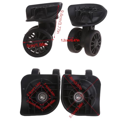 A89 Luggage Wheels Suitcase Double Row Roller Hardware Kit 360° Spinner Casters4