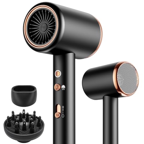 Föhn,Fön,Haarföhn Haartrockner Profi Ionen föhn mit AC Motor 2400W Reisefön Diffusor|Multifunktionaler Hair Dryer|Heiß-/Kalttaste… – Ansicht 1