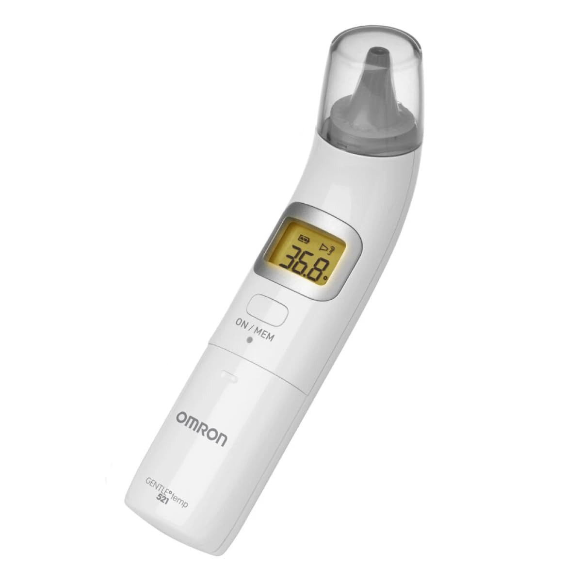 GentleTemp 521 Digital Ear Thermometer - 3-in-1 Measurement for Ear, Surface, and Room - For Adults and Kids - 1-Second Readings in Celsius and Fahrenheit with Backlight and 25-Reading Memory