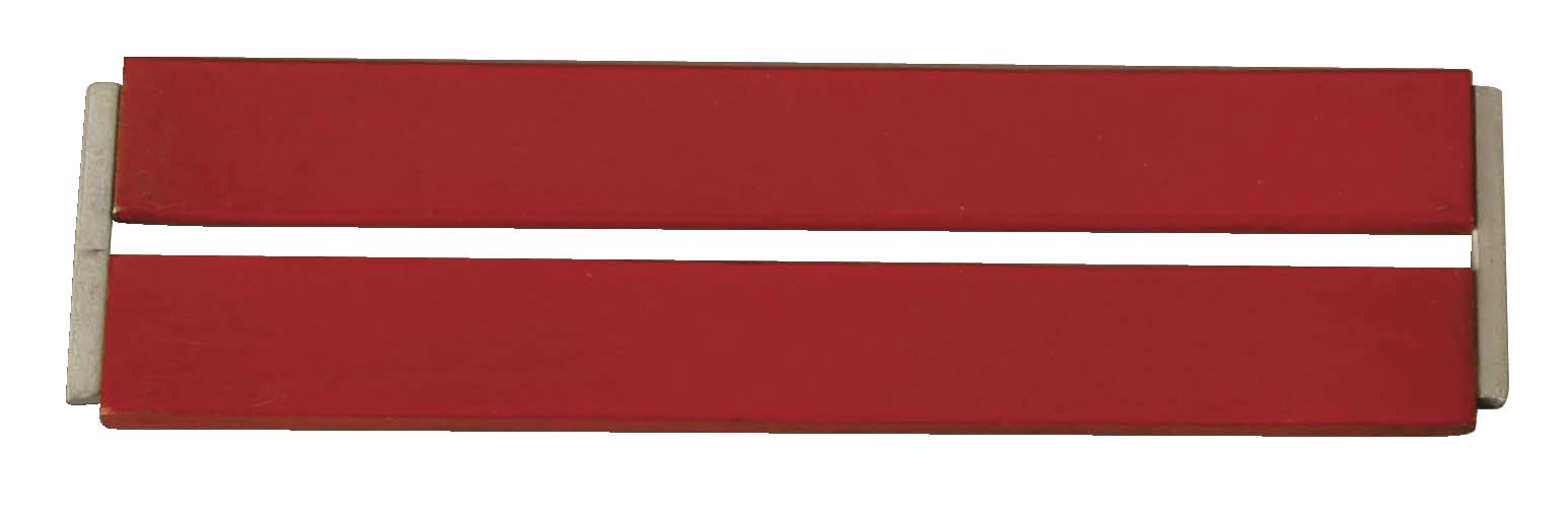 Frey Scientific Painted Steel Bar Magnets - Pack of 2 - Red