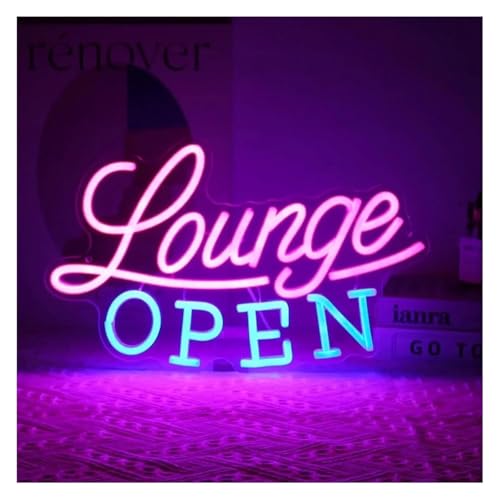Enseigne LED à intensité variable et lumières néon décoratives pour salon