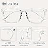 Gaoye Blue Light Blocking Glasses - Fashion Square Eyeglasses, Anti UV Ray Computer Gaming Glasses Blue Blockers for Women/Men #5