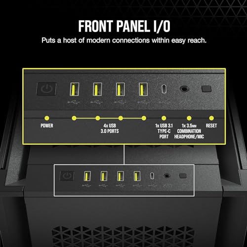 CORSAIR 7000D Airflow Full-Tower ATX PC Case – High-Airflow Front Panel – Spacious Interior – Easy Cable Management – 3X 140mm AirGuide Fans with PWM Repeater Included – Black - image 6