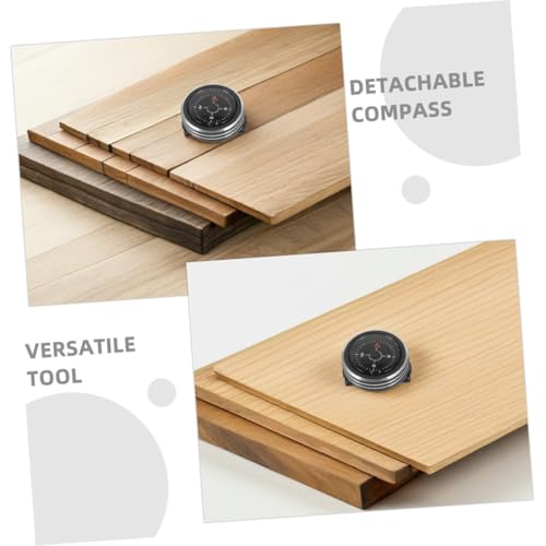 Set de 2 brújulas desmontables tipo reloj IMIKEYA para camping miniatura 3