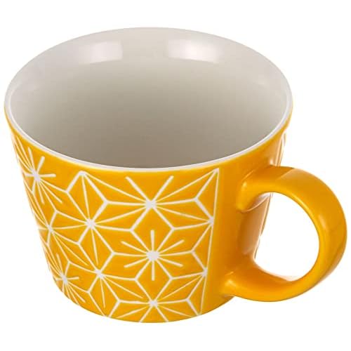 Excelsa etnika Taza Jumbo 415 ml, Porcelana, Amarillo, 11 x 11 x 8 cm