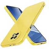 Redmi Note 9T 5G ケース シリコン 耐衝撃 tpu 薄型 スリム 磨り表面 指紋防止カバー 柔らかい裏地 Note 9t 5G カバー 耐衝撃 米軍MIL規格 ワイヤレス充電対応ストラップホール付き 黄ばみなし レンズ保護 滑り止め 柔軟性 擦り傷防止 黄N411-17