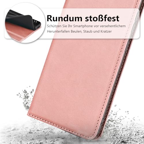 Étui de protection Google Pixel 9A rose en cuir avec protège-écran - 2