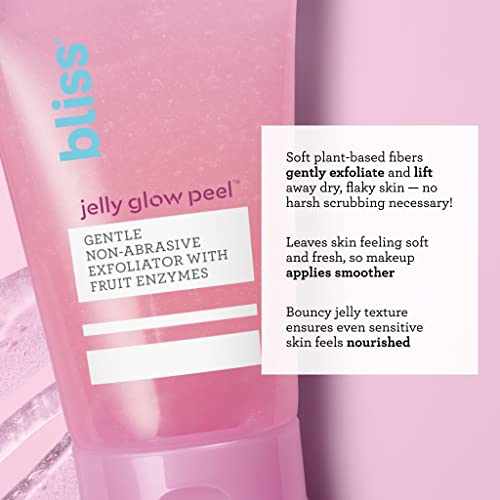Bliss Jelly Glow Peel™ Gentle Non-Abrasive Cleanser And Exfoliator With Fruit Enzymes - 4 Oz - Nourishes And Hydrates Skin - Clean - Vegan & Cruelty Free #TOP1