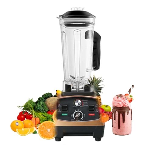 WBYDYS Smoothies Blender 1800W Heavy-Duty Commercial Blender, Shakes and Smoothies Countertop Blender, Multifunctional Ice Cream Maker, Food Processor in Maroon