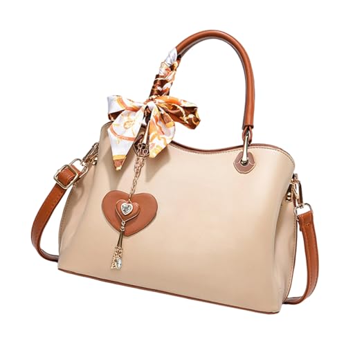 Sac à bandoulière pour femme en cuir synthétique chic de grande capacité