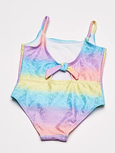 Kiko & Max Girls' One Piece Swimsuit Bathing Suit, Rainbow, 54