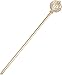 pensoda Royal Cross Christmas scepter Magic Party wand pageant Costume Accessory. (Gold-pink)