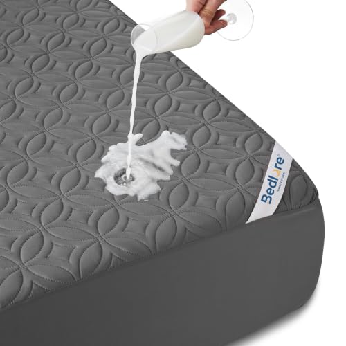 BEDLORE Waterproof Mattress Protector, King Size Mattress Pad...