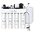 SimPure T1-100ALK Reverse Osmosis System, Comes with Extra 3 Replacement Cartridges Filters(6-Month Replacement Filters)