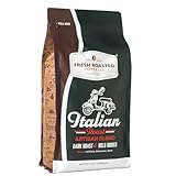 Fresh Roasted Coffee, Italian Roast, 5 lb (80 oz), Dark, Kosher, Whole Bean