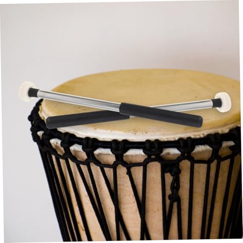 Baquetas de percusión con mango metálico y cabezal de fieltro miniatura 6